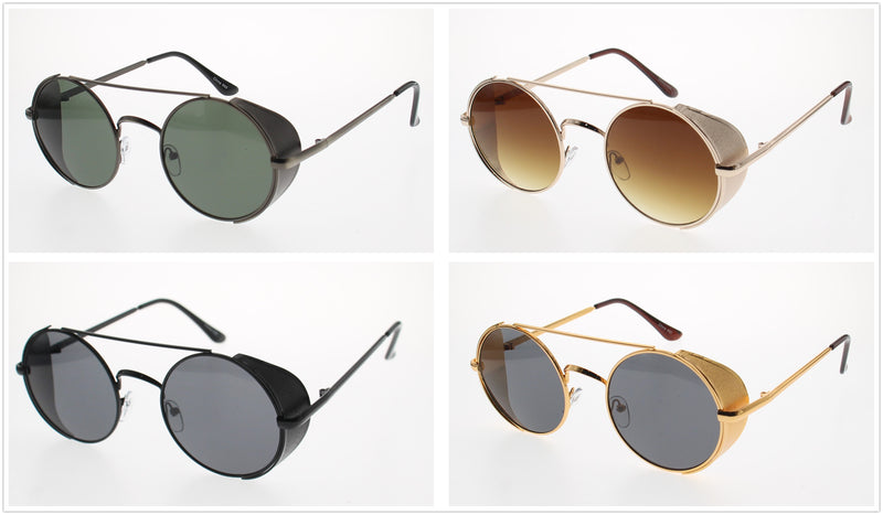 Round Shield Frame Sunglasses - Assorted