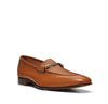 Calf Leather Loafer w Metal Buckle - Cognac