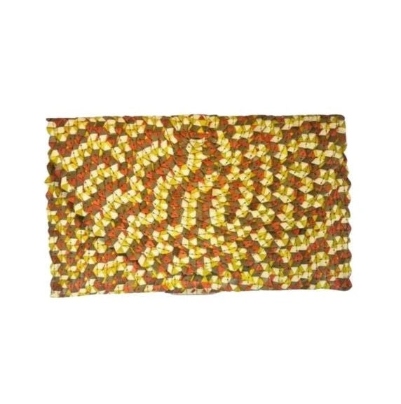 Woven Textured Clutch - Multi Color