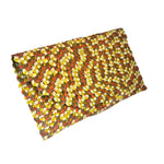 Woven Textured Clutch - Multi Color