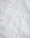 Short Sleeve Linen Shirt - White