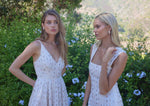 Embellished Square Neck Maxi - Antique