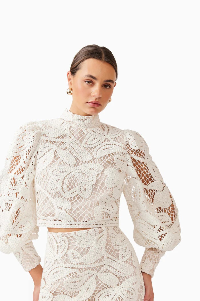 Crochet 2 Piece Set - Ivory