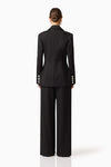Peak Lapel Crepe Tuxedo - Black