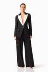 Peak Lapel Crepe Tuxedo - Black