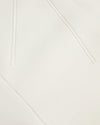 Fluted Sleeve Knit Midi Dress - White