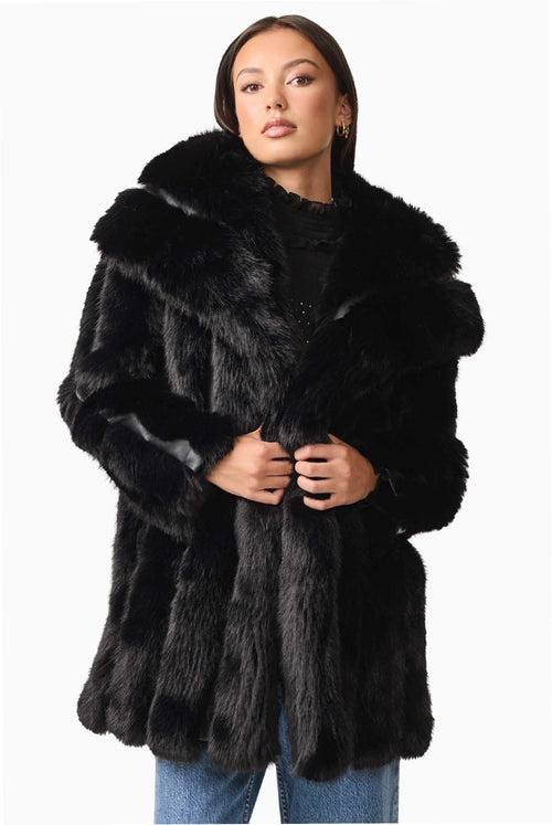 Soft Luxe Faux Fur Jacket - Black