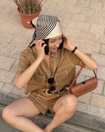 Linen Stitch Shirt - Honey