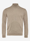 Extra Fine Merino Wool Turtleneck - Oyster - WINTER