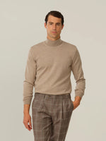 Extra Fine Merino Wool Turtleneck - Oyster - WINTER
