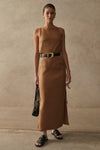 Chunky Leather Belt with Brushed Gold Hardware - Black