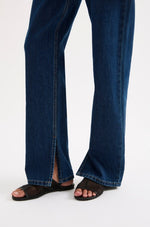 Organic Split Hem Denim - Denim Blue