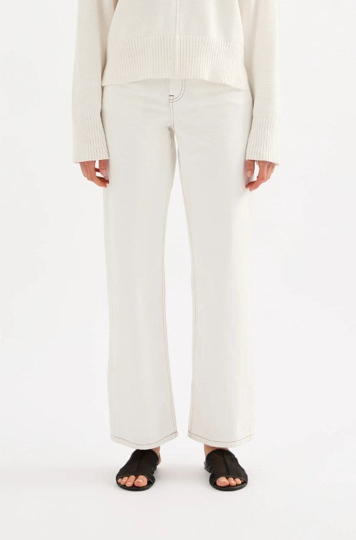 Organic Cotton Denim - Salt
