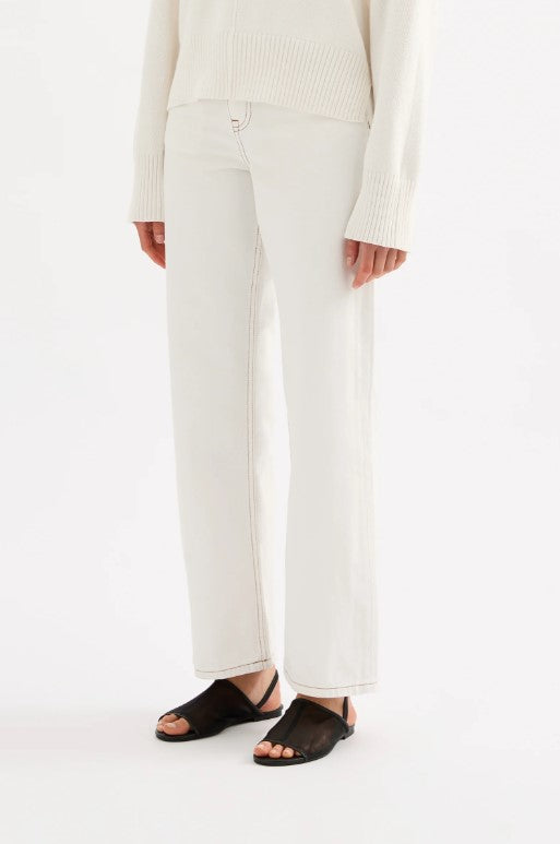 Organic Cotton Denim - Salt