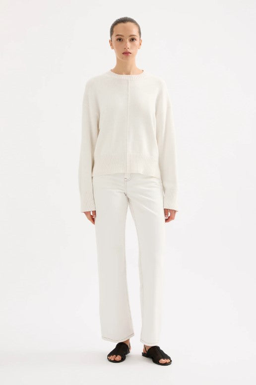 Organic Cotton Denim - Salt