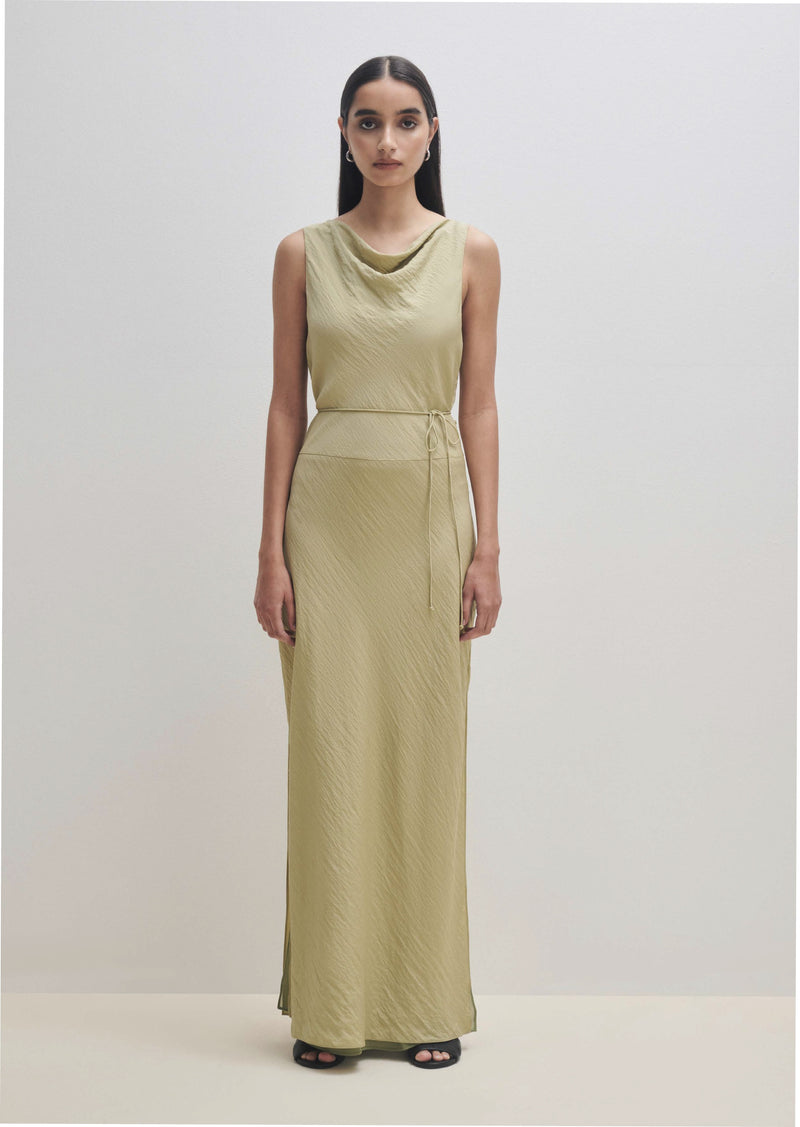 Cowl Neck Maxi - Matcha