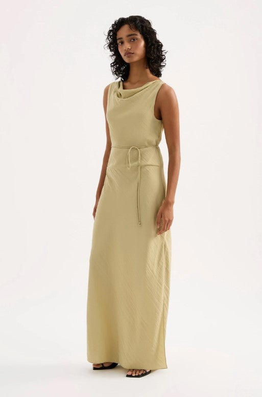 Cowl Neck Maxi - Matcha