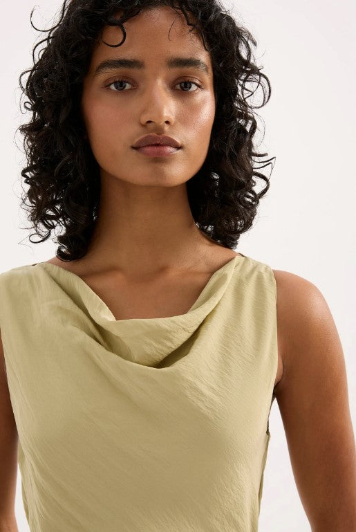 Cowl Neck Maxi - Matcha