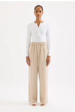 Relaxed Tailored Trousers - Stone