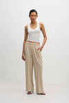 Relaxed Tailored Trousers - Stone