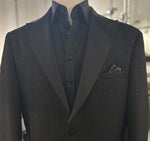 Peak Lapel Ceremony Blazer - Black