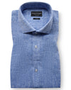 Modern Fit | Cotton Linen Shirt - Blue