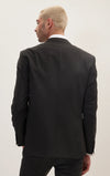 Merino Wool Peak Suit - Black