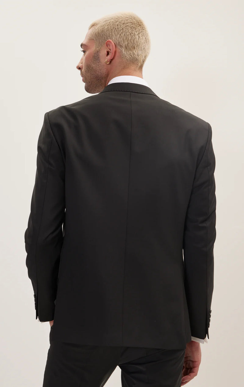 Merino Wool Peak Suit - Black