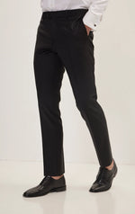 Merino Wool Peak Suit - Black