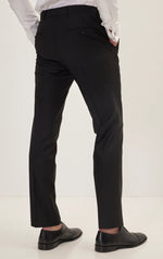 Merino Wool Peak Suit - Black