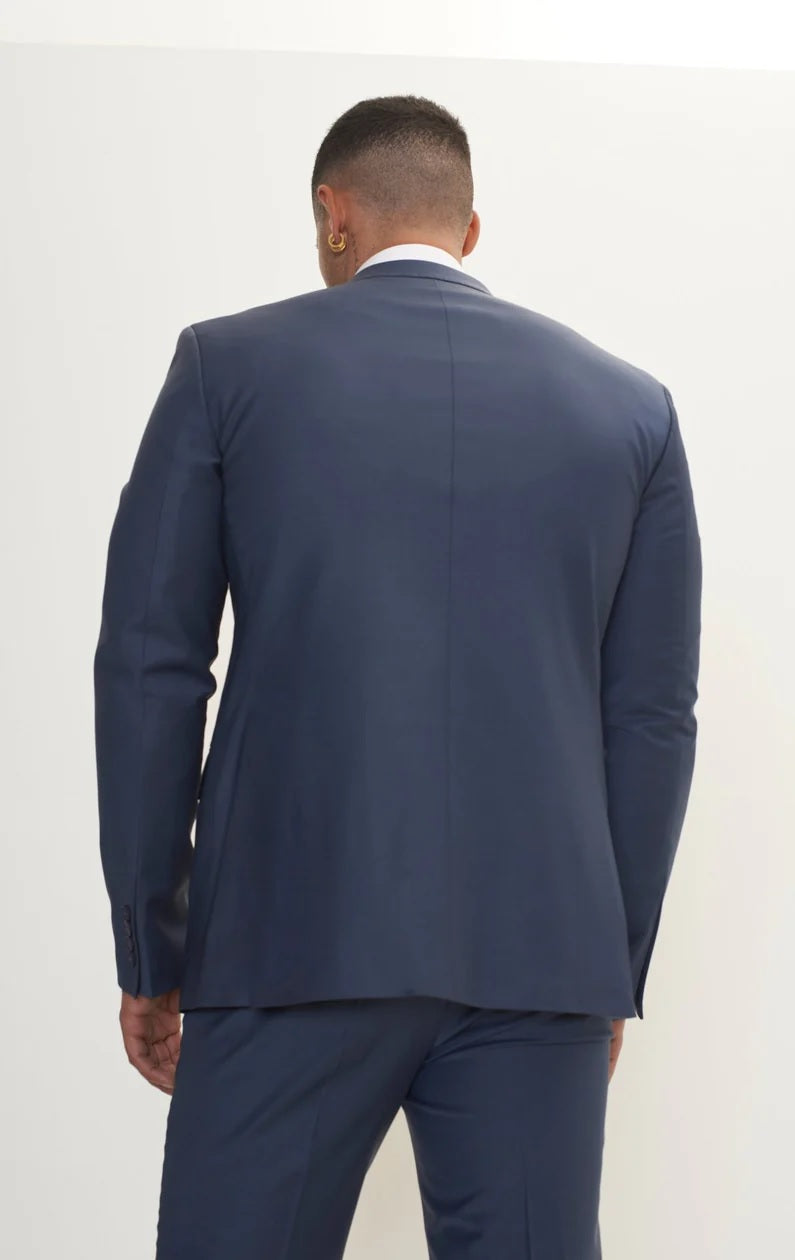 Merino Wool Peak Suit - Dark Petrol Blue