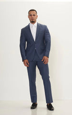 Merino Wool Peak Suit - Dark Petrol Blue