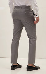 Merino Wool & Silk Single Breasted Suit - Grey