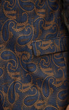 Paisley Peak Lapel Tuxedo - Navy/Copper