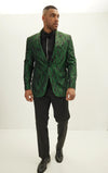 Peak Paisley Jacquard Tuxedo - Green