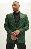 Peak Paisley Jacquard Tuxedo - Green