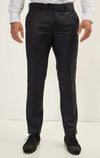 Super 180's Merino Wool & Silk Tuxedo - Matte Black