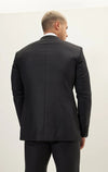Super 180's Merino Wool & Silk Double-Breasted Tuxedo - Black
