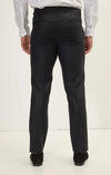 Super 180's Merino Wool & Silk Double-Breasted Tuxedo - Black