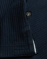 Textured Regular Fit T-Shirt - Navy