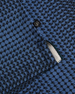Geometric Print T-Shirt - Dark Blue