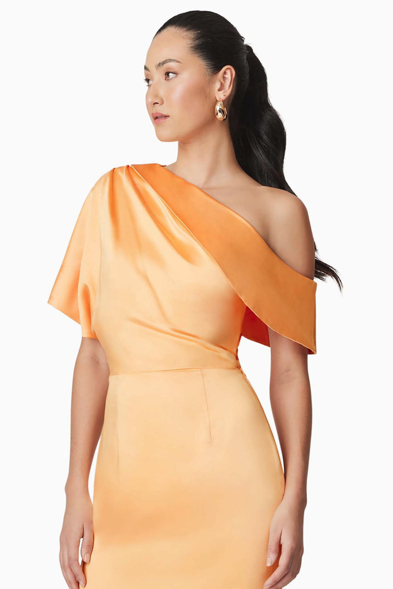 Off Shoulder Asymmetrical Gown - Mango dolce MODA Off Shoulder Asymmetrical Gown - Mango dolce MODA