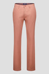 Honeycomb Structured Chinos - Rose