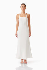 Textured Floral Two-Piece Dress - Ivory