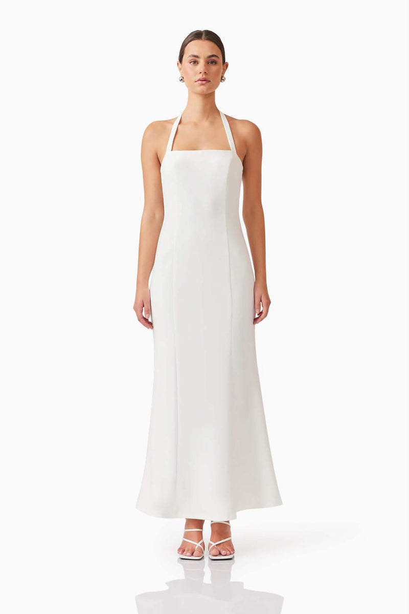 Textured Floral Two-Piece Dress - Ivory