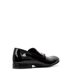 Slip on Patent Leather Loafers - Black