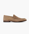 Stitch Suede Leather Loafers - Sand