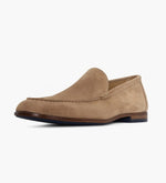 Stitch Suede Leather Loafers - Sand