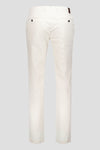 Slim Cotton Tencel Trousers - Light Beige