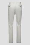 Slim Cotton Tencel Trousers - Light Grey